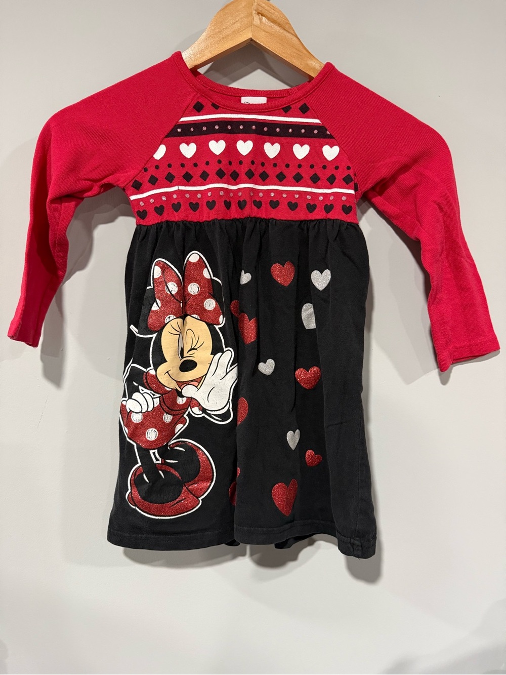Disney Red and Black Minnie Mouse Heart Dress